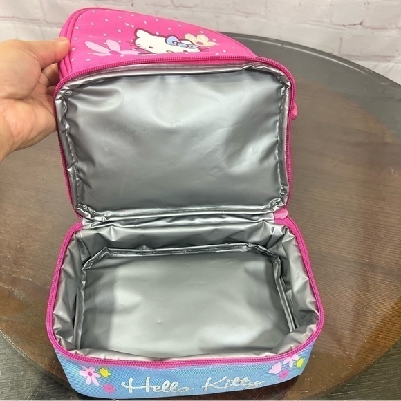 HELLO KITTY 90s Insulated Hello Kitty Lunch Box gUC - Picture 10 of 12